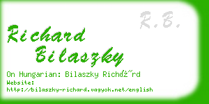 richard bilaszky business card